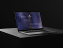 Mockuuups Macbook Air Mockup On A Textured Dark Surface 2